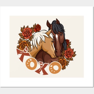 Xoxo Horses Love Posters and Art